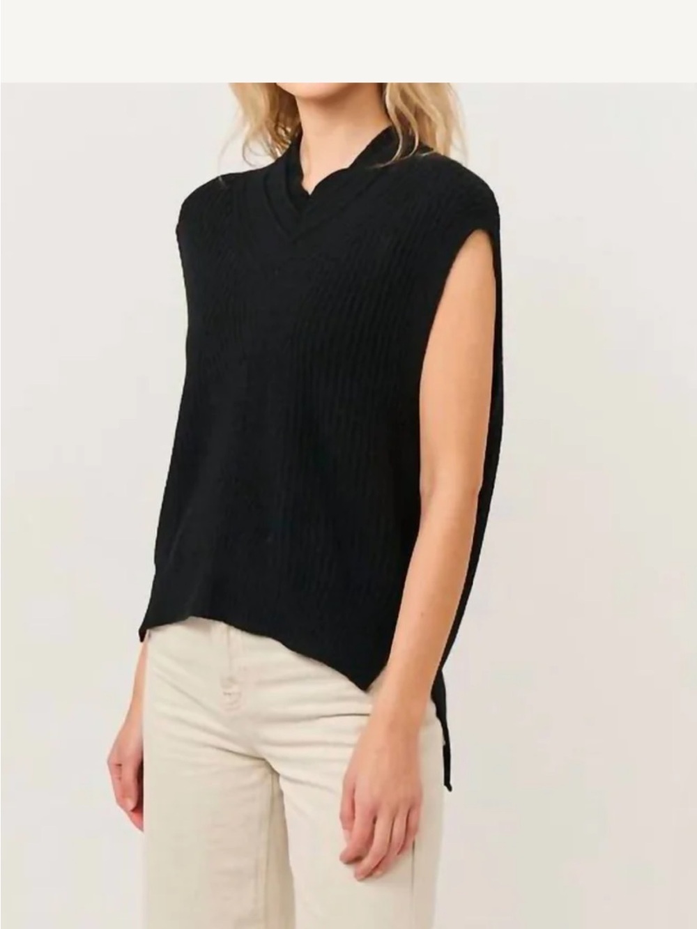 Brodie Cashmere - Lucy layering vest TAN s